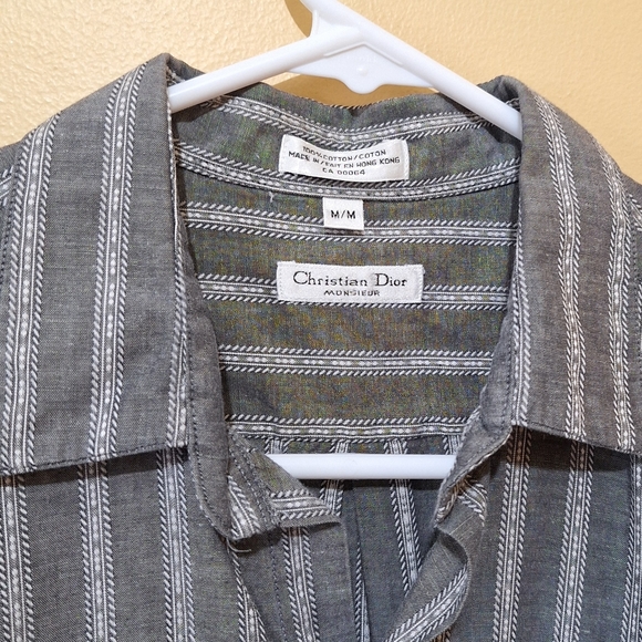 Christian Dior Striped Dress Shirt - Picture 3 of 4